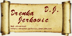 Drenka Jerković vizit kartica